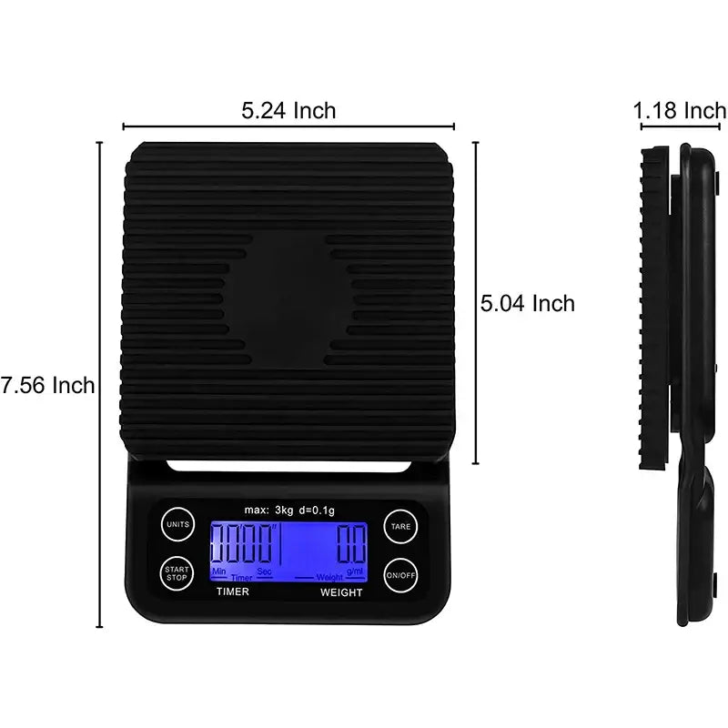 Black Digital Coffee Scale
