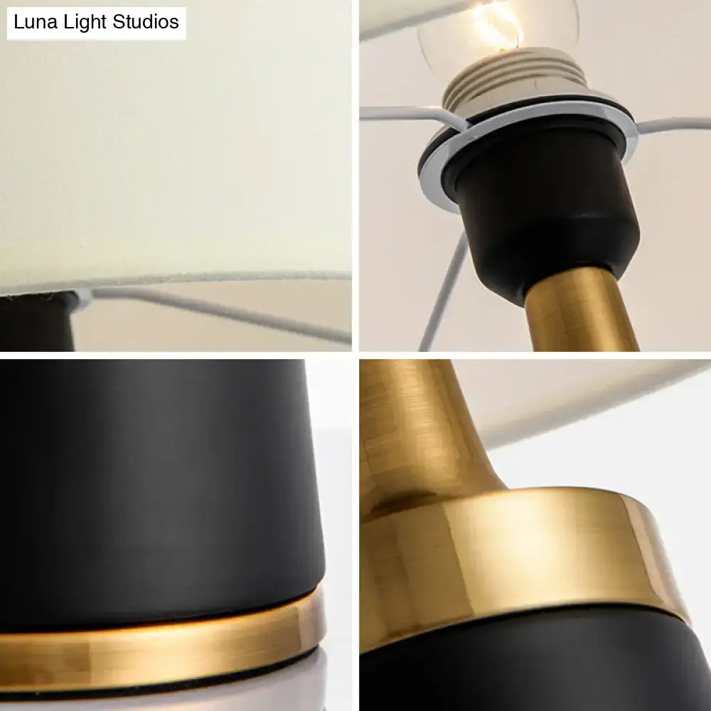Gold Drum LED Table Lamp