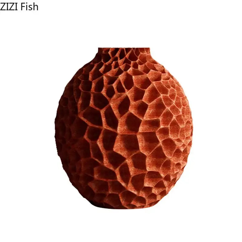 Black Honeycomb Ceramic Vase