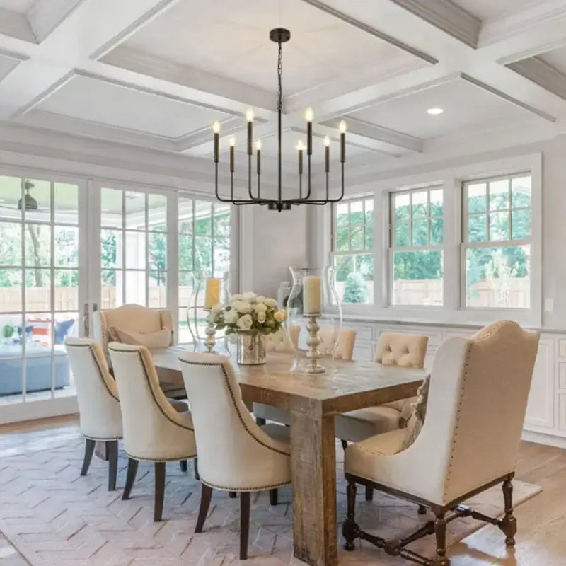Black Iron Branch Chandelier