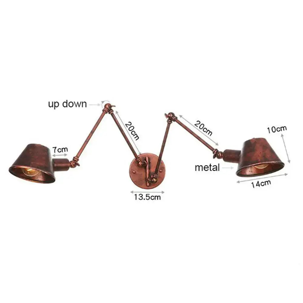 Black Matte Swing Arm Sconce