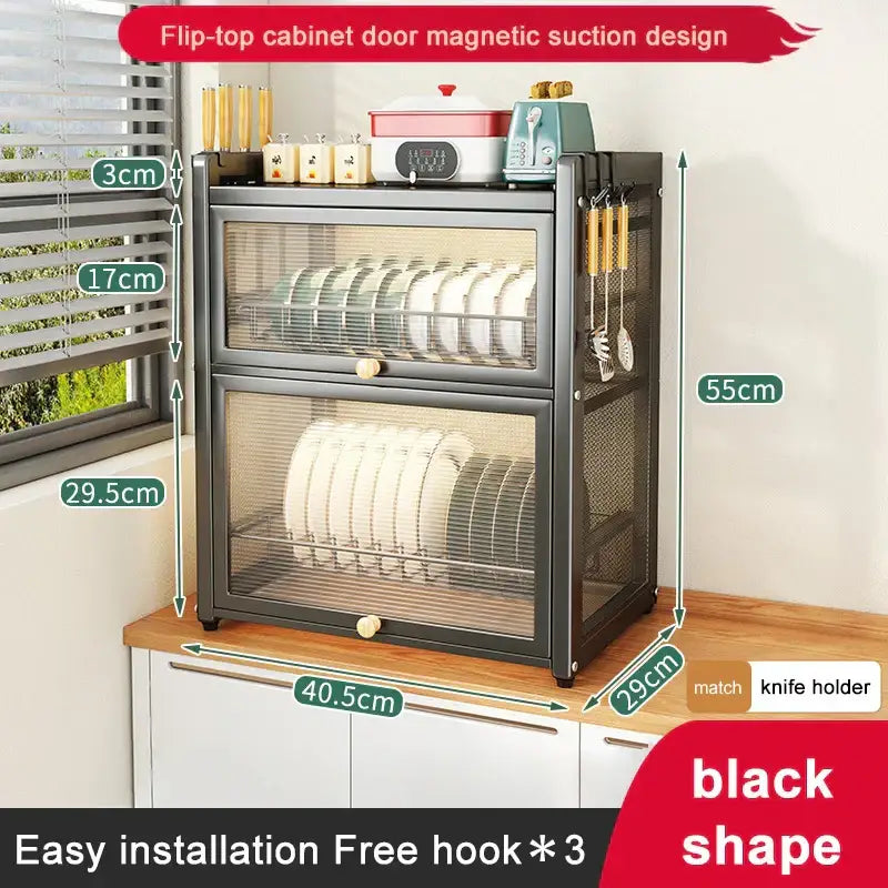 Black Mesh Dish Rack