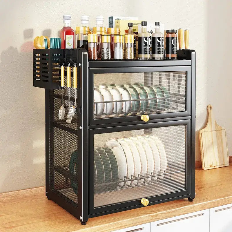 Black Mesh Dish Rack