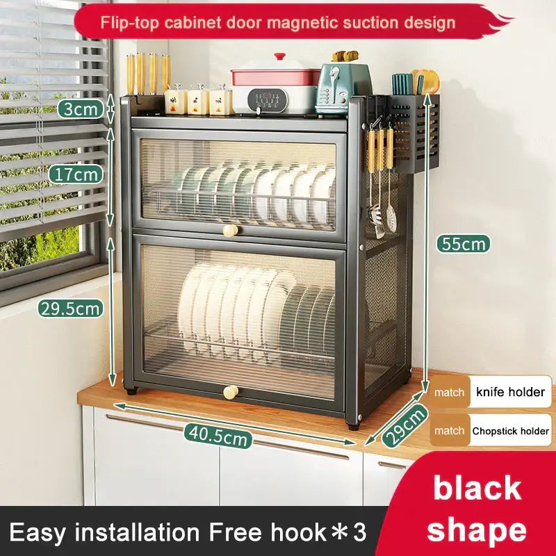 Black Mesh Dish Rack