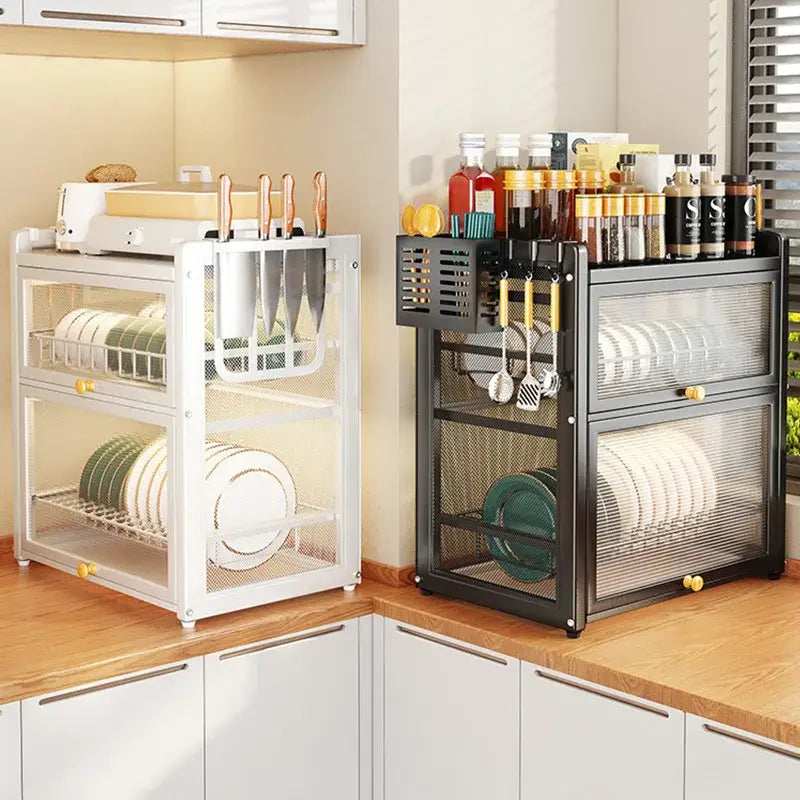 Black Mesh Dish Rack