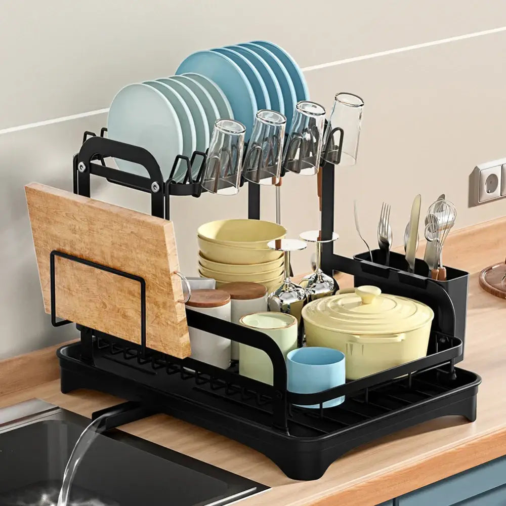 Black Metal Dish Drainer