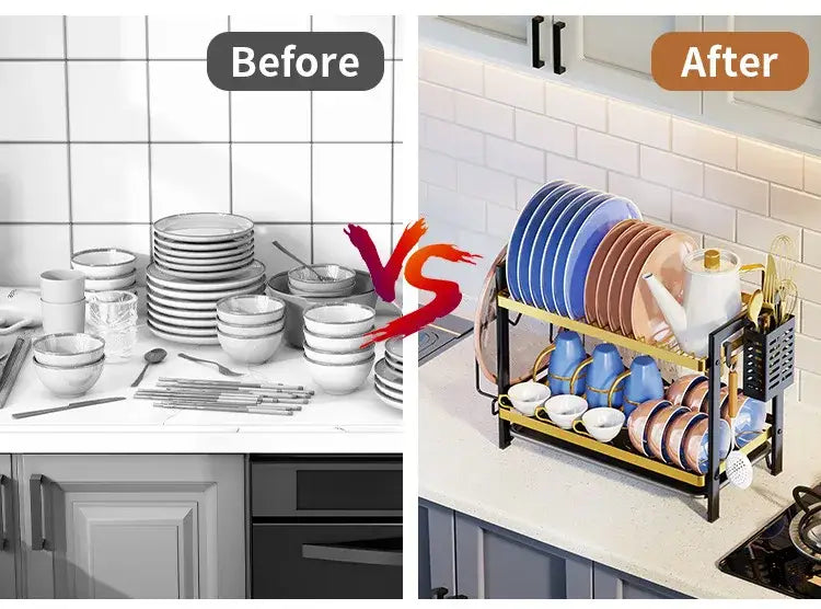 Black Metal Kitchen Rack