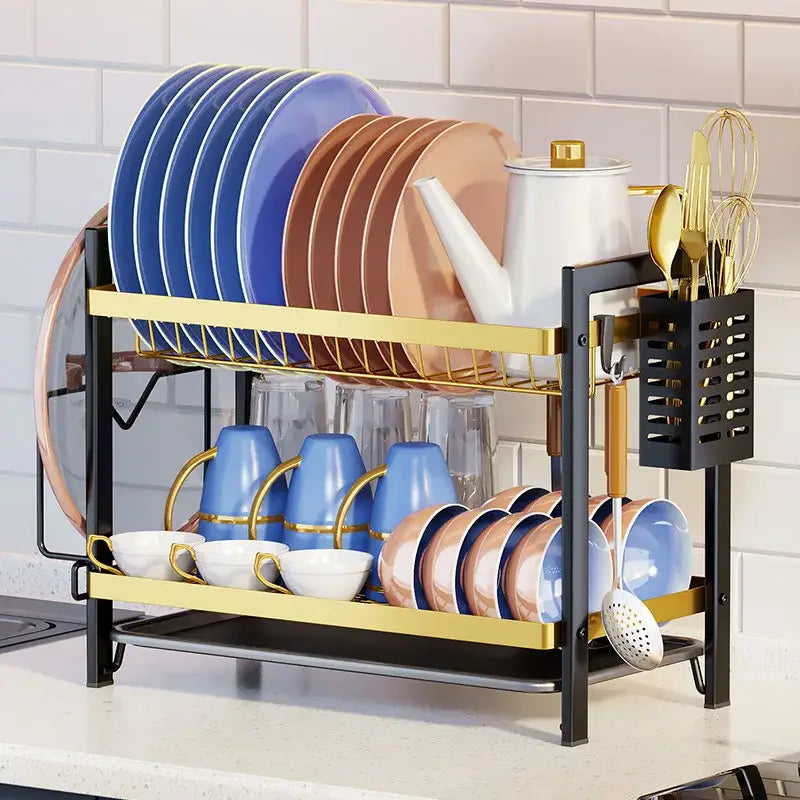 Black Metal Kitchen Rack