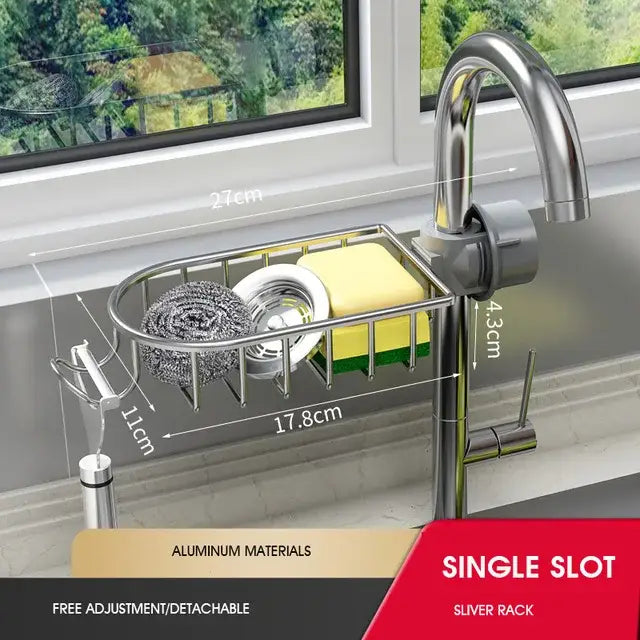 Black Metal Sink Rack