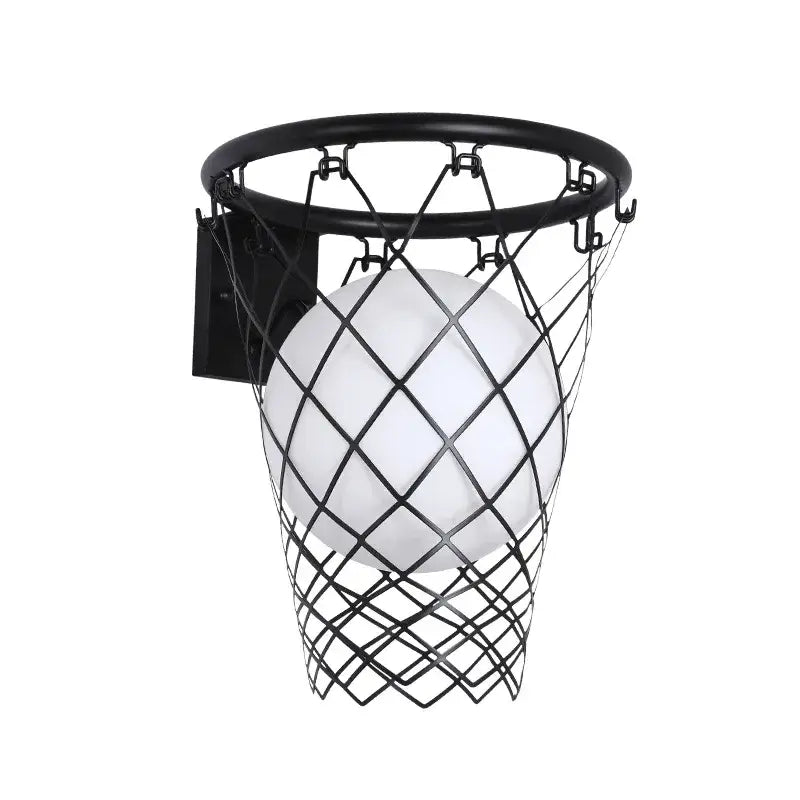 Black Metal Basketball Lamp