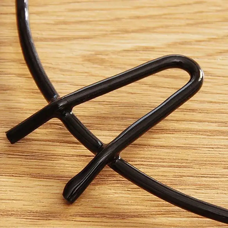 Black Metal Pot Holder Rack