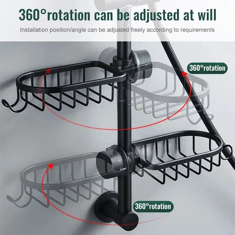 Black Metal Shower Caddy