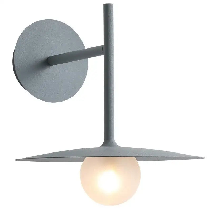 Black Glass Ball Wall Lamp
