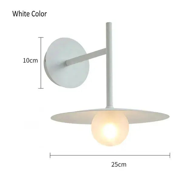 Black Glass Ball Wall Lamp