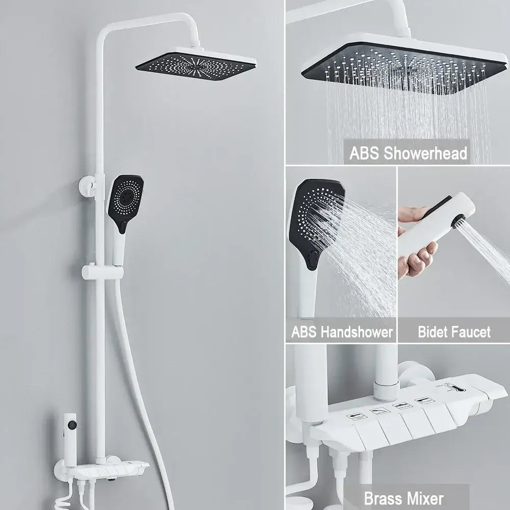 Black Brass Digital Shower System