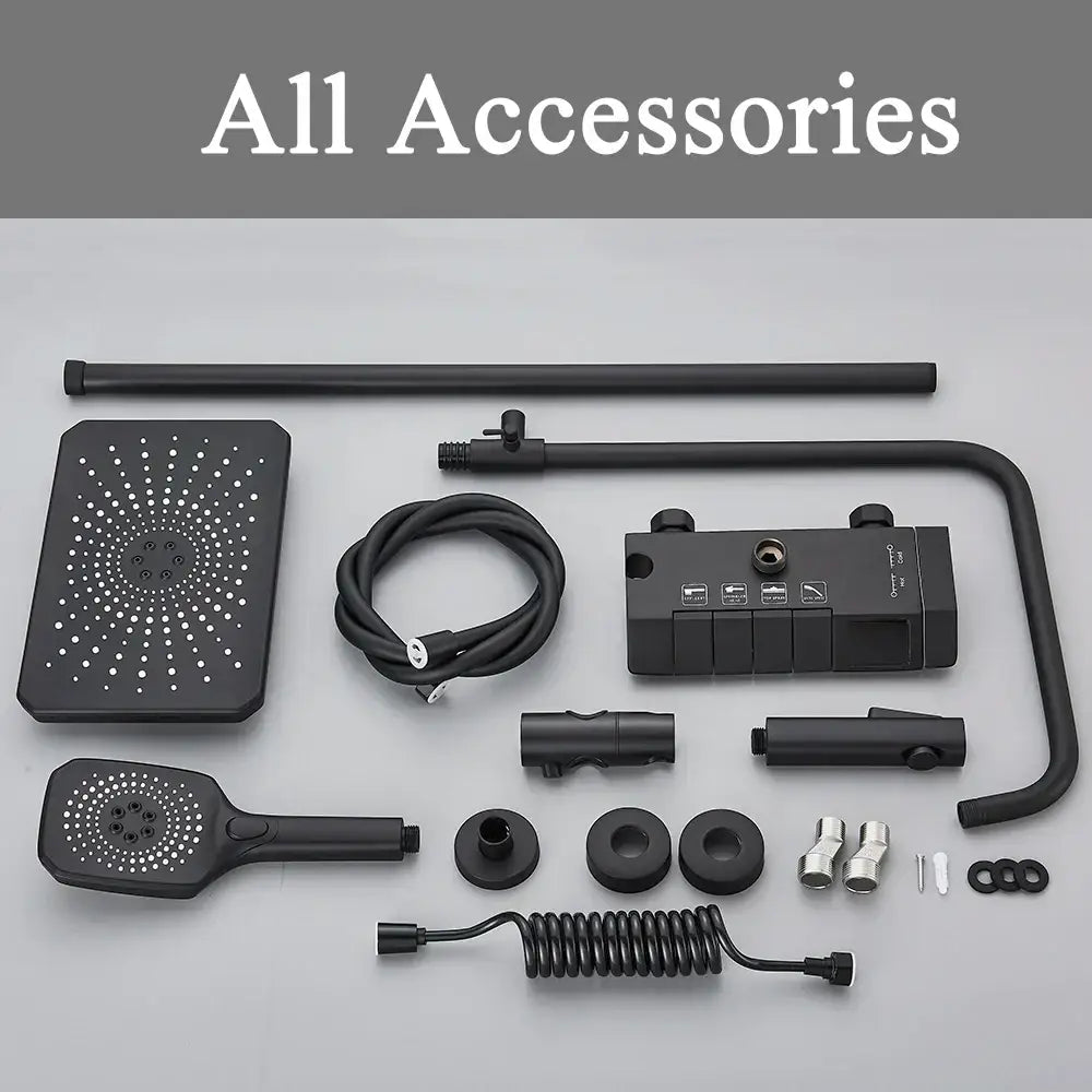 Black Brass Digital Shower System