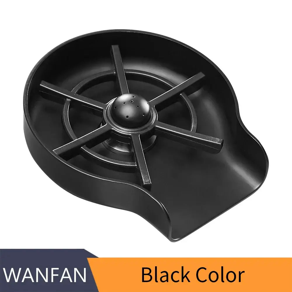 Black Automatic Glass Rinser