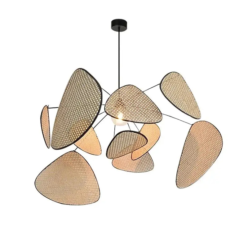 Black Rattan Pendant Light