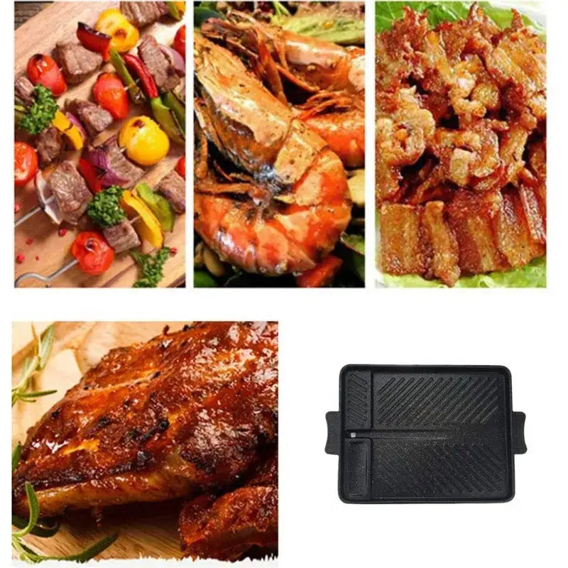 Black Rectangular Grill Pan