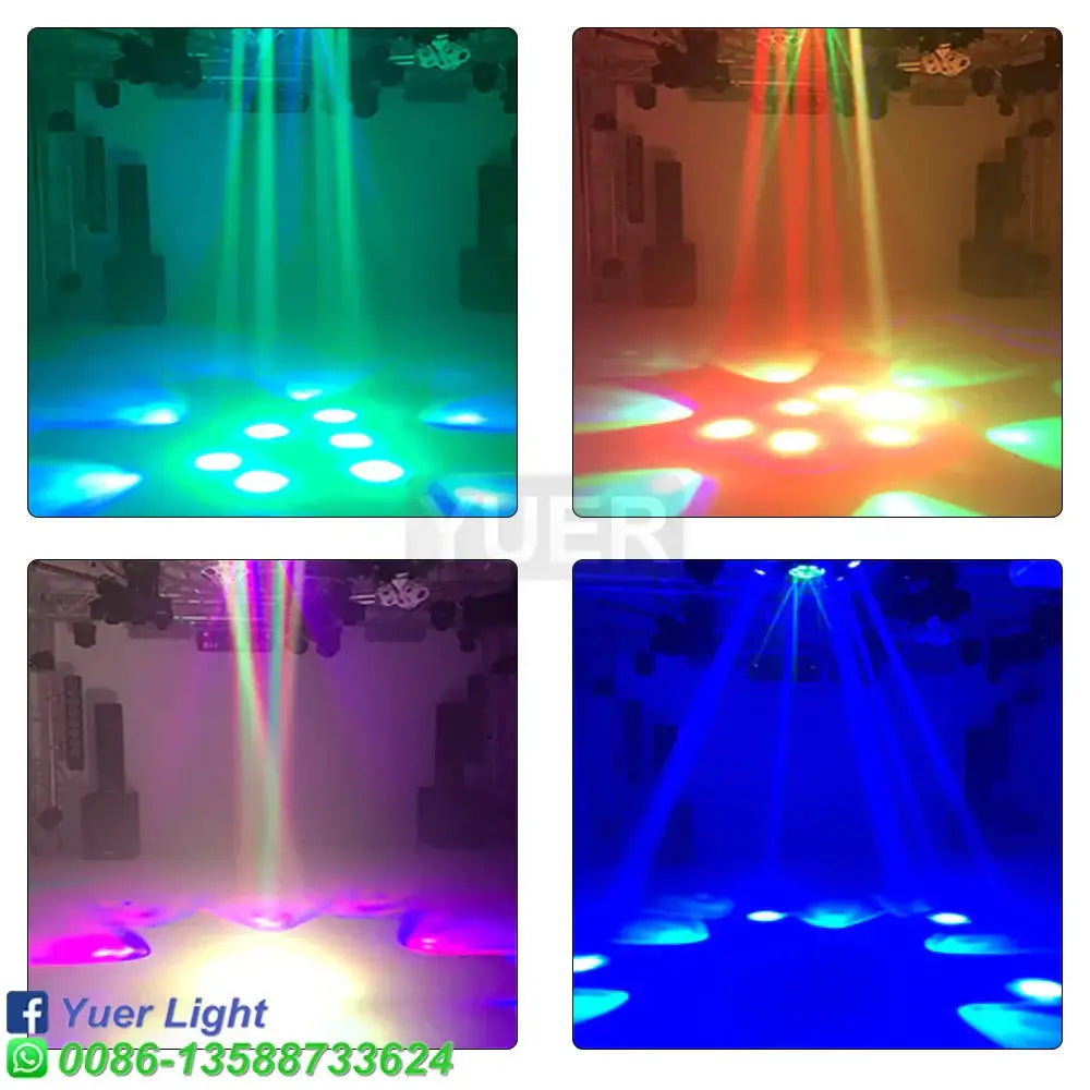 Black LED Rotating Beam Light