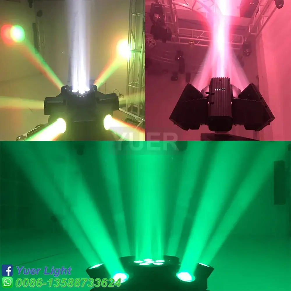 Black LED Rotating Beam Light