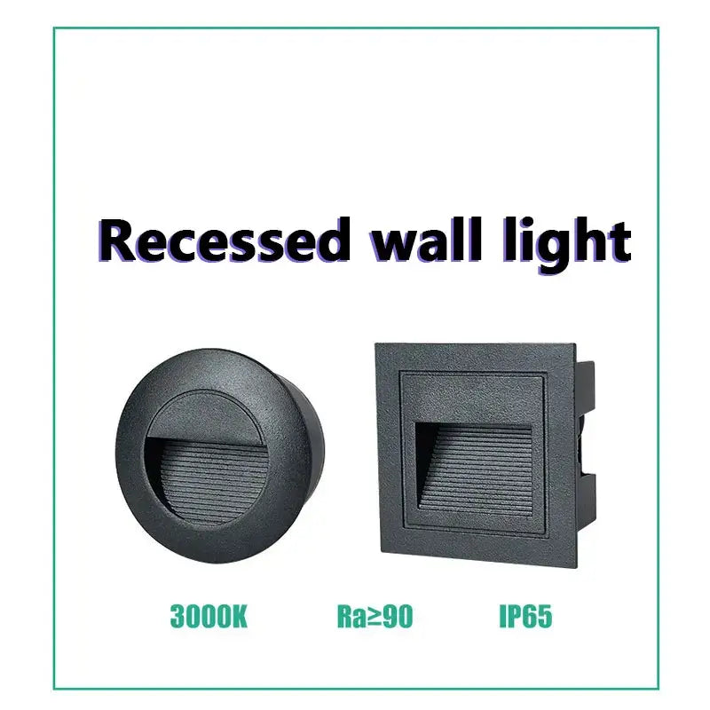 Black LED Step Lights