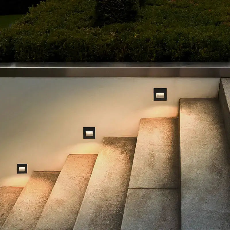 Black LED Step Lights