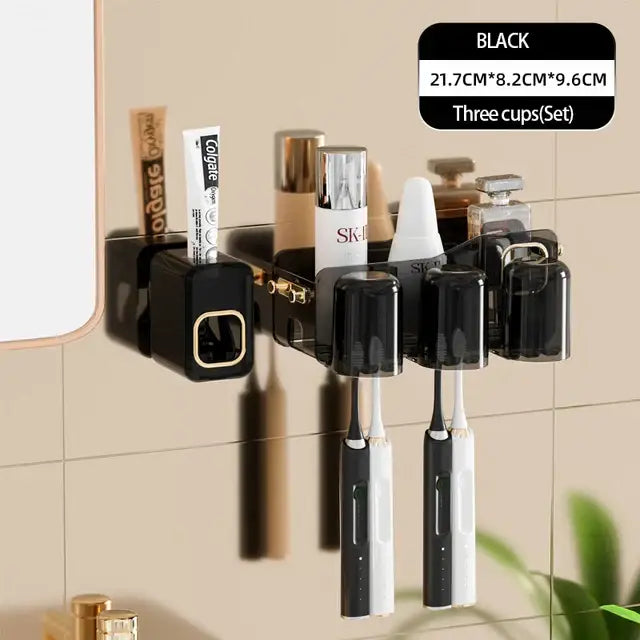 Black Inverted Toothbrush Holder