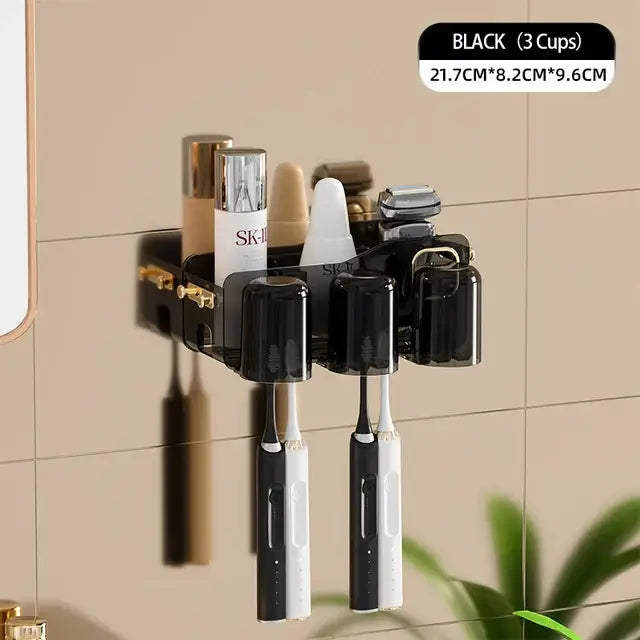 Black Inverted Toothbrush Holder