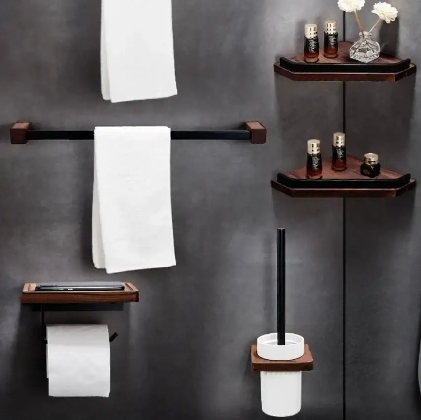 Black Walnut Bathroom Set