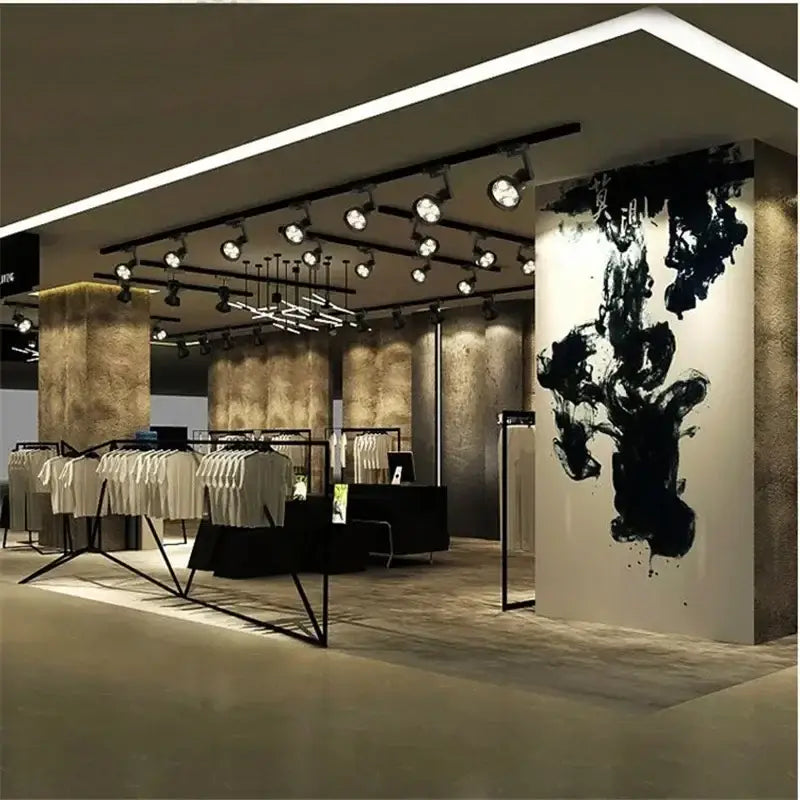 Black White 4-Light LED Ceiling Light