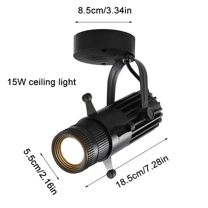 Black Wireless LED Spotlight
