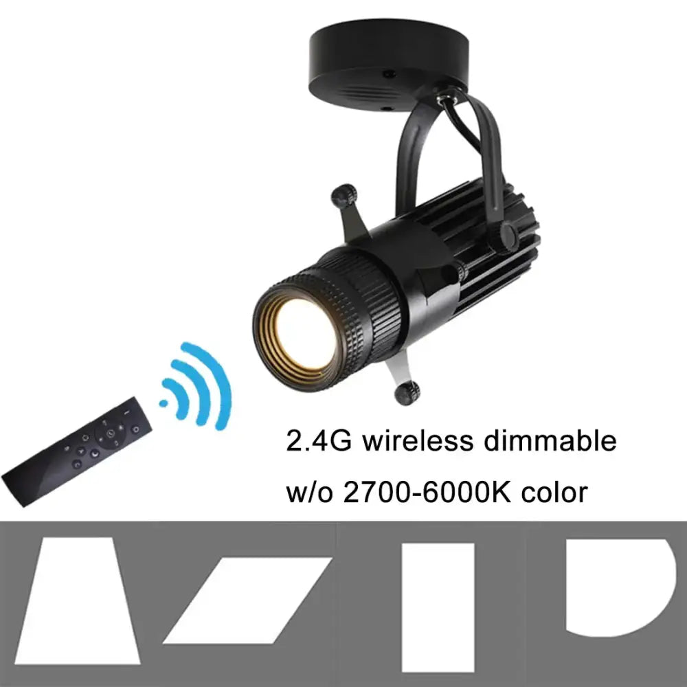Black Wireless LED Spotlight