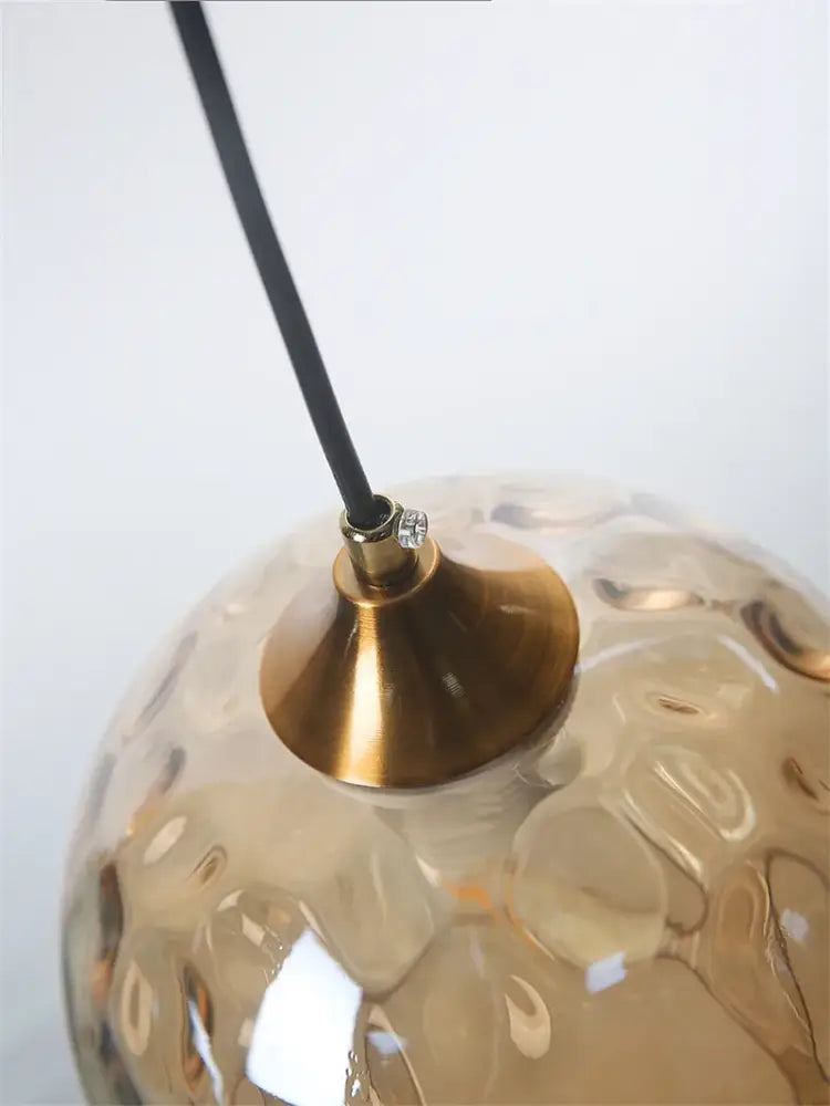 Blue Textured Pendant Light
