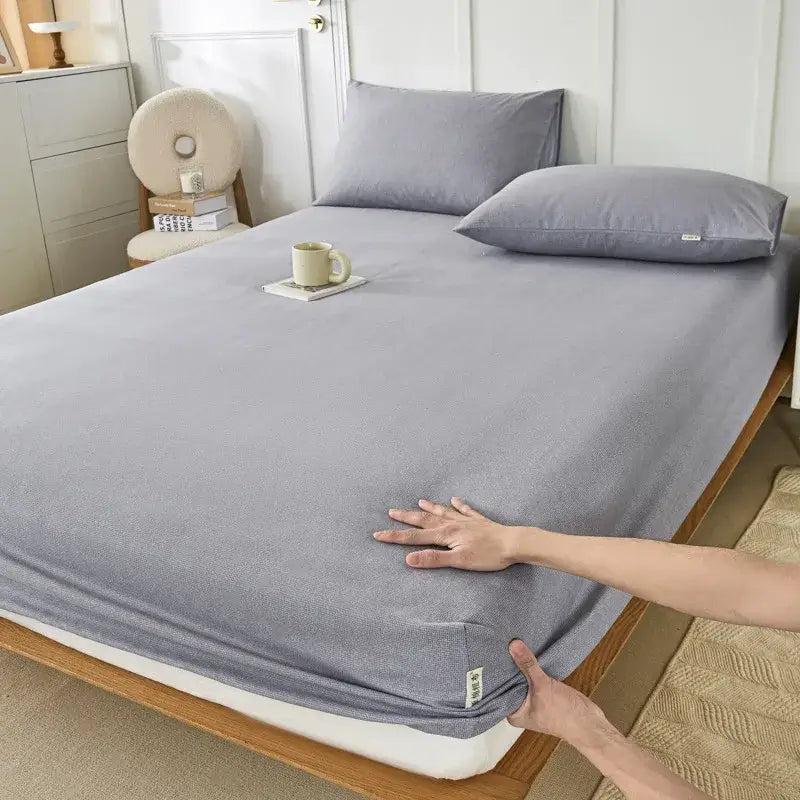 Checkered Cotton Fitted Sheet