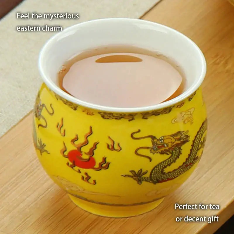 Ceramic Dragon Teapot Set