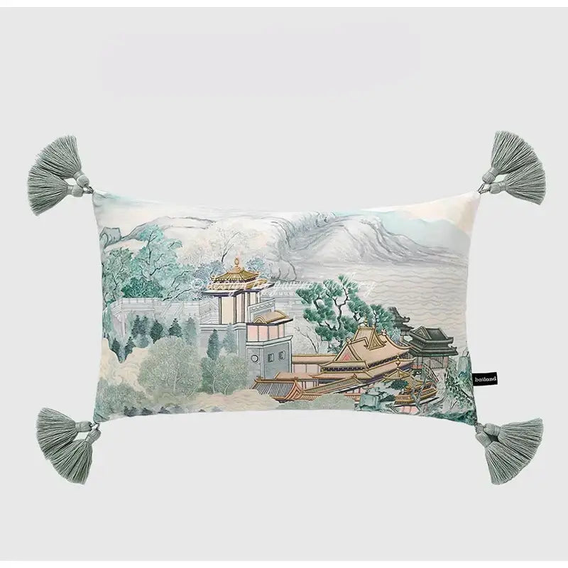 Crane Pattern Pillow Case