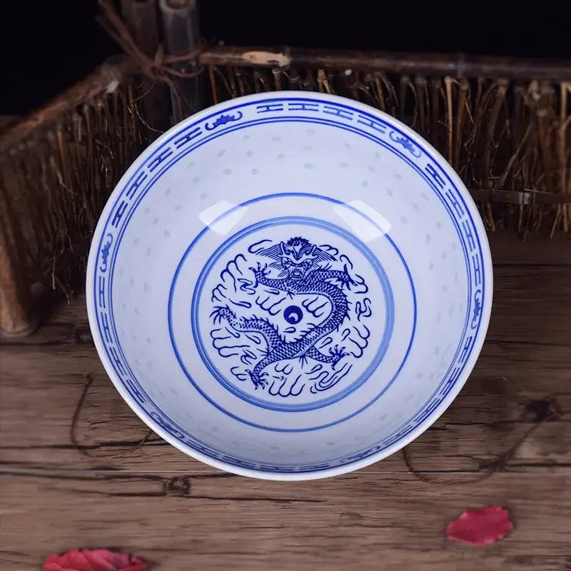 Dragon Pattern Porcelain Bowl
