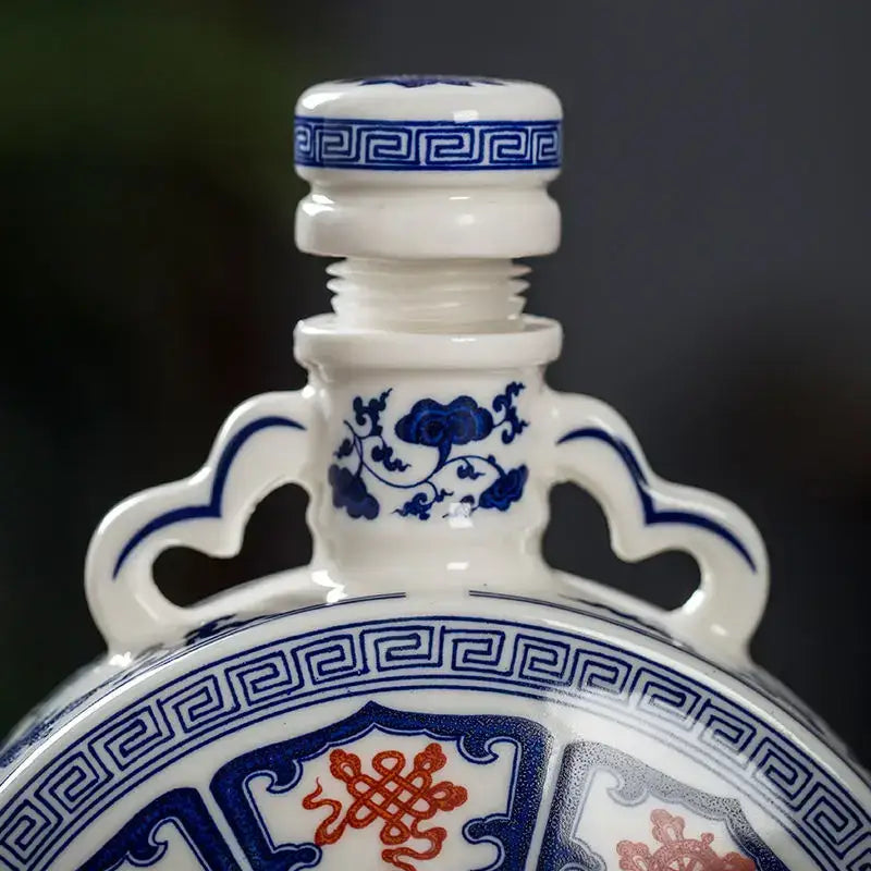 Eight Treasures Ceramic Vase