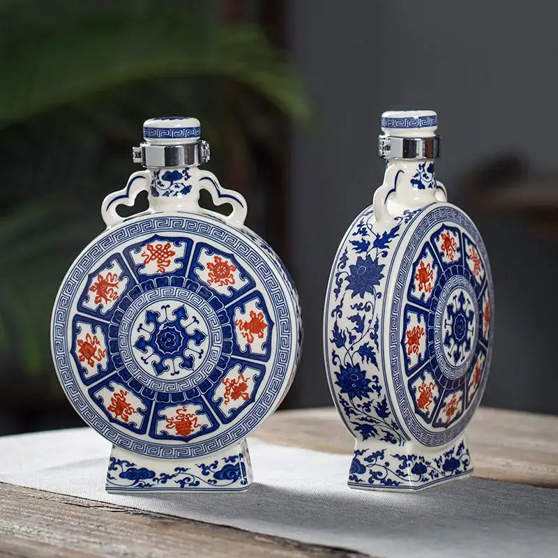 Eight Treasures Ceramic Vase
