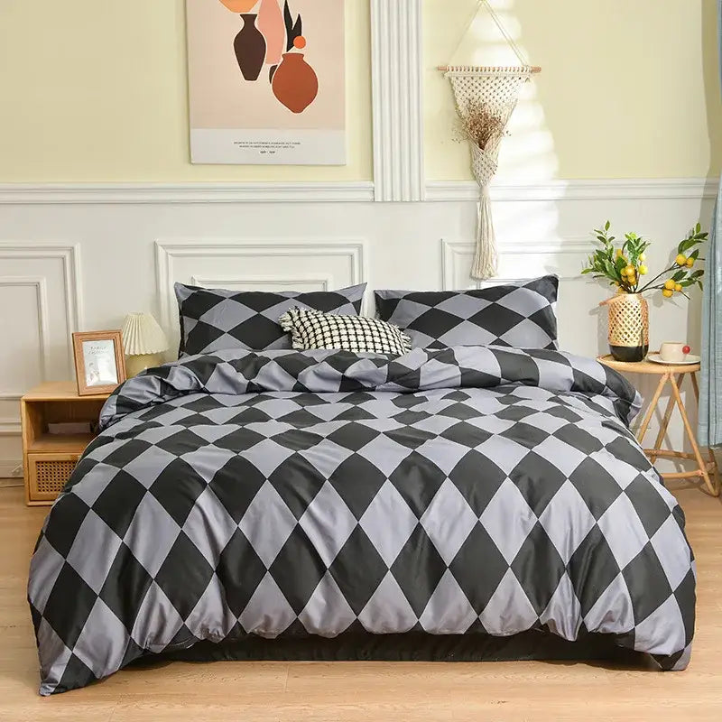 Geometric Stripes Bedding Set