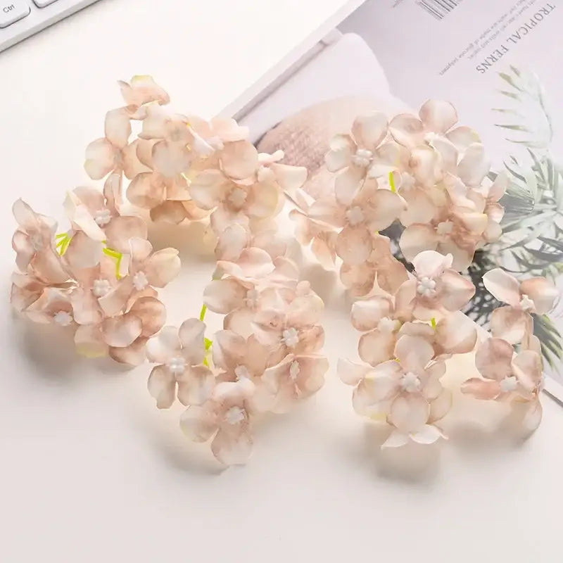 Silk Hydrangea Flower Set