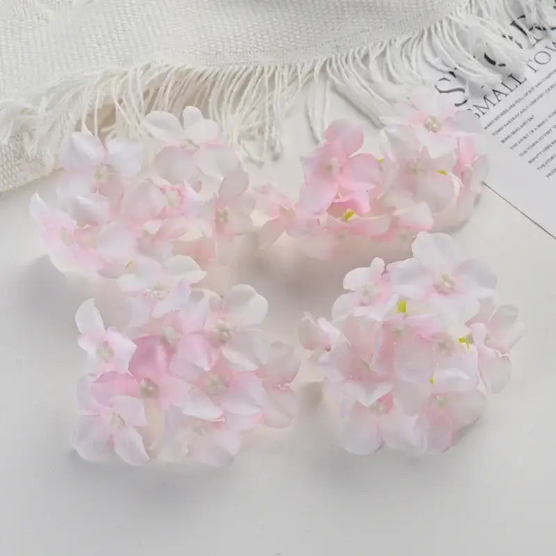 Silk Hydrangea Flower Set