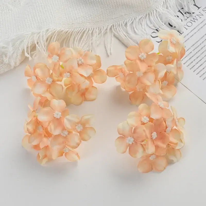 Silk Hydrangea Flower Set