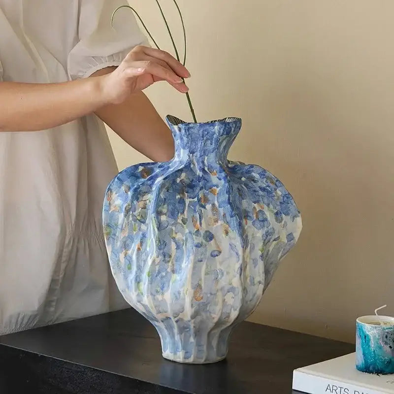 Irregular Porcelain Tulip Vase