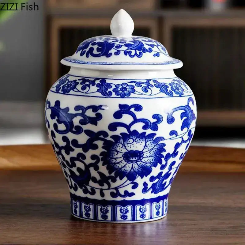 Porcelain Tea Canister Jar