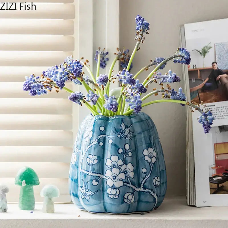Porcelain Pumpkin Vase