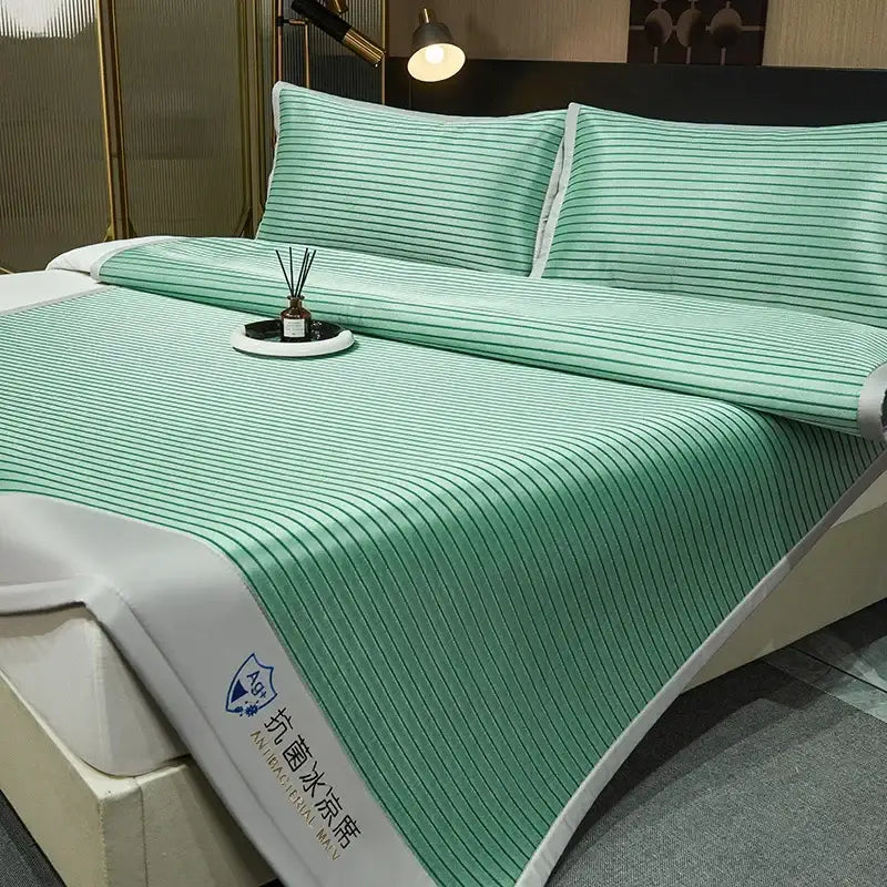 Blue Striped Cooling Mat