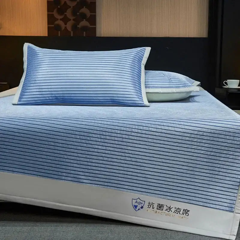 Blue Striped Cooling Mat