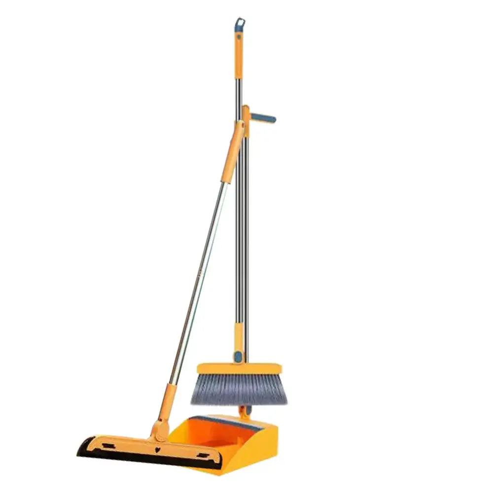 Blue Yellow Broom Set